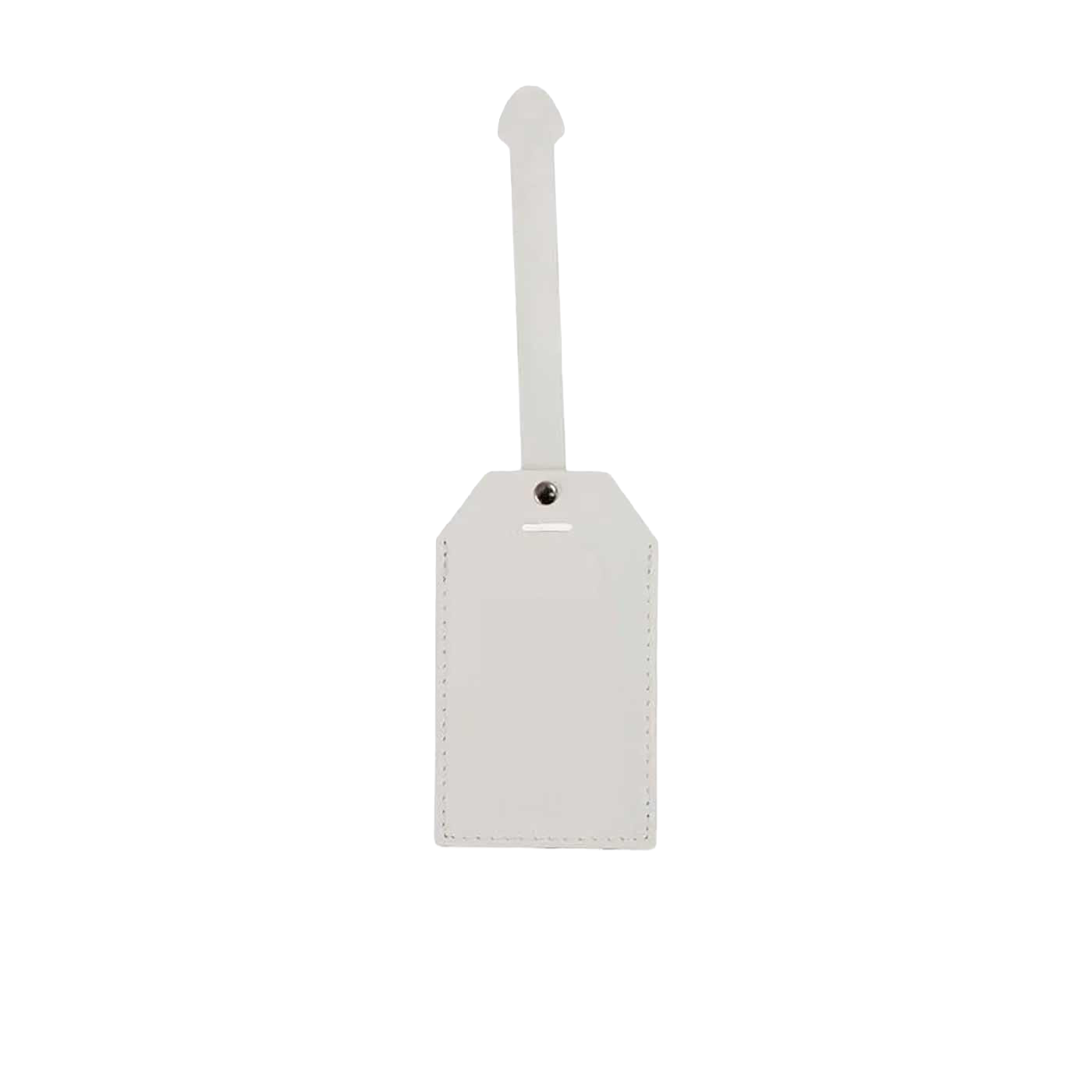 Luggage tag recycled leather
